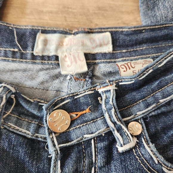 Miss Me Women's Jeans, Size 5/6, Low Rise, Boot Cut, Stretch Thick Stitch - Picture 7 of 10